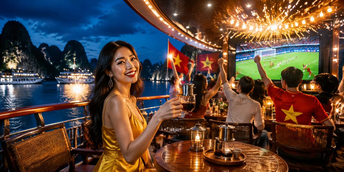 Người chơi xem bóng đá và đặt cược trực tuyến bên ly cà phê tại Việt Nam