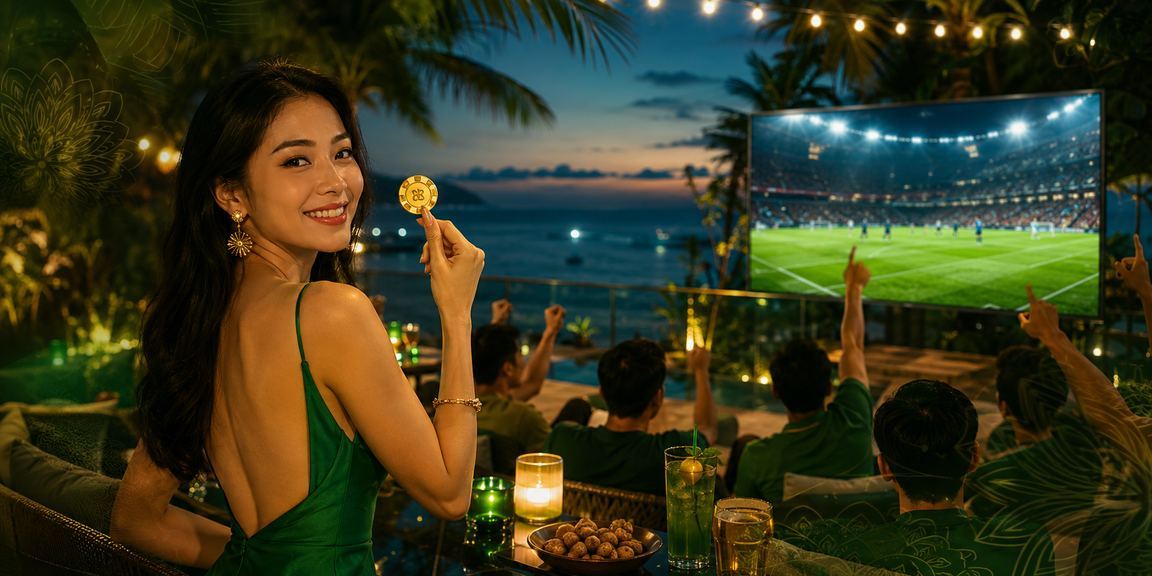 Người dùng đặt cược thể thao trên điện thoại tại bãi biển Phú Quốc
